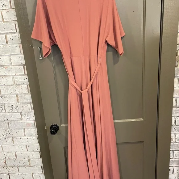 Hutch Terracotta Maxi Wrap Dress - Picture 3 of 4